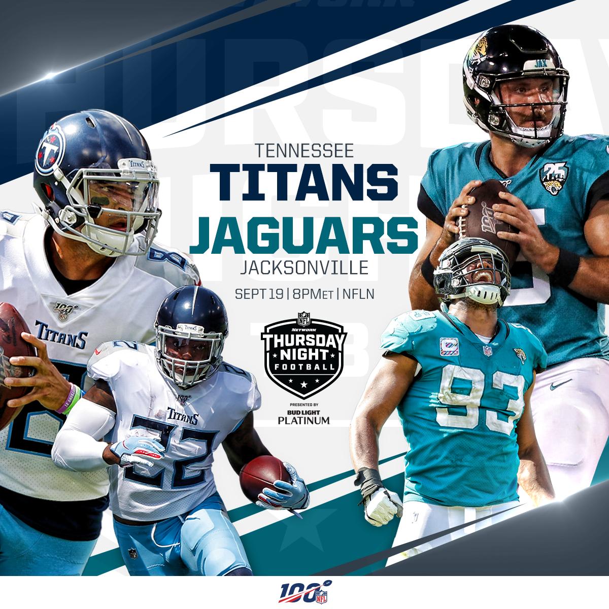 Nfl On Twitter Up Next At Titans Vs At Jaguars On Tnf