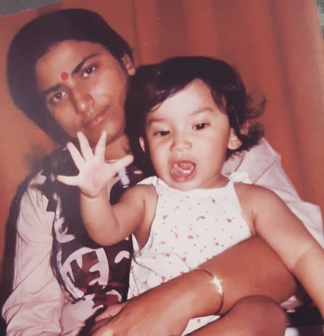 When happiness was natural... and neither a language nor an identity was imposed. #celebratechildhood . (With my mother).