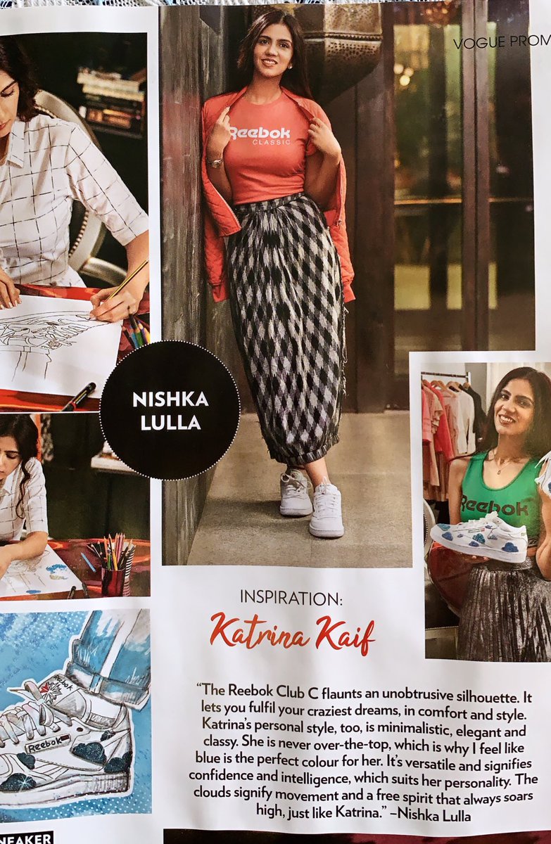 #ReebokXNishkaLulla #VogueIndia September 2019