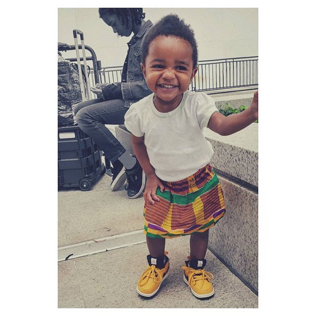Mommy made sure she was fresh for the block party. #hiphopblockparty #hiphopbabies #kennedycenter #KenCenHipHop #KenCenREACH  #raisingqueens #africanprint #kenteskirt #jordan1 ift.tt/30l6ext