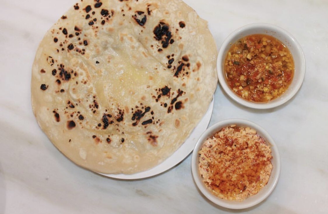 💥house made roti summer veg giardiniera pimento cheese 💥