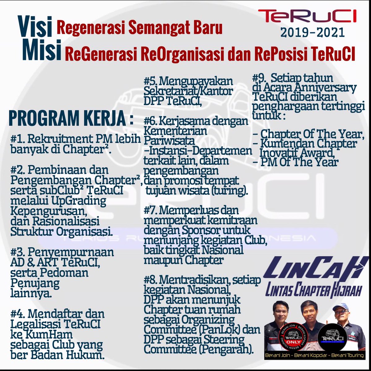 Chapten2009's tweet photo. TeRuCI Memilih dengan semangat baru
#TeRuCIAnnivFest2019 #teruci12th   #mulaidarinol #pertamax #TeRuCI  #fulltank #toyotaindonesia 
#cumantoyotaygbisa 
#toyotaprivilage #TeRuCIGilaTouring @teruciers @toyotaid @pertamina @pertamaxfuels @mypertamina @pertaminamor3 @pertaminalub https://t.co/WygLhp8LE0