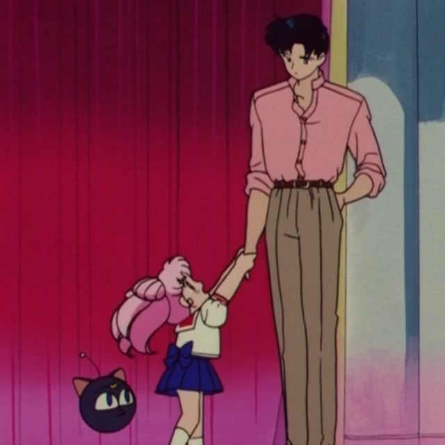 what’s this pink montage on the people who usagi and sailor moon love the most i’m emo 