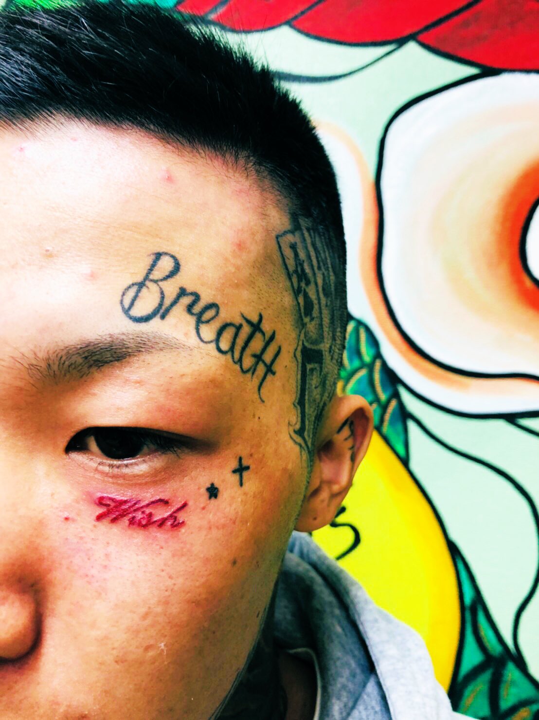 刺青 仙台 彫千代 女彫師 顔から頭から首からタトゥー尽くしのお客様ー 今日も頑張っていきましょう 仙台タトゥー 顔タトゥー Tattoo 彫や 彫千代 女彫師 T Co Eptp0yuukr Twitter