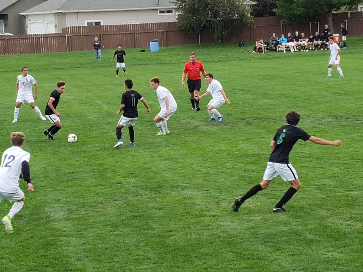 It's the Battle of the Mountain - futebol style. Rocky Mtn v Mtn View in 5A District 3 boys soccer. 
@mvmavericks <a href="/RMHSboyssoccer/">Rocky Boys Soccer</a>