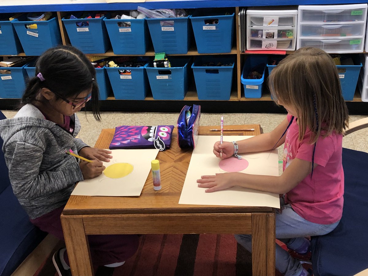 Mrs_Ps_class's tweet photo. As part of #DotDay we read the book #TheDot by @peterhreynolds. We then showed our own creativity starting our pictures with a dot. @TBCDSB_Hornets @tbc_schools @DeepLearningtb1 #grade2languagefun https://t.co/8JkiCaZPBD