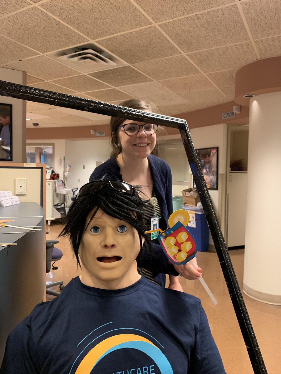 HPClinSim's tweet photo. OB residents getting into the fun for Healthcare Simulation Week!! @HPClinSim @HcSimWeek #HcSimWeek19 https://t.co/TmX98GKeXn