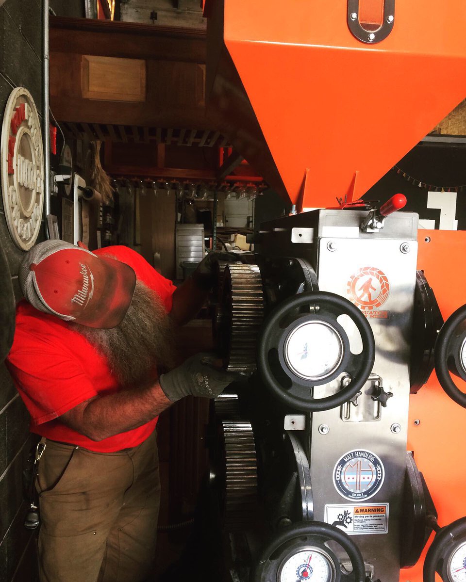 Alchemydist's tweet image. Ole @theealchemist is the best plant operations manager around. Dear @MilwaukeeTool could you possibly send my hard working husband a new hat so this one can suddenly go missing? @MaltHandling