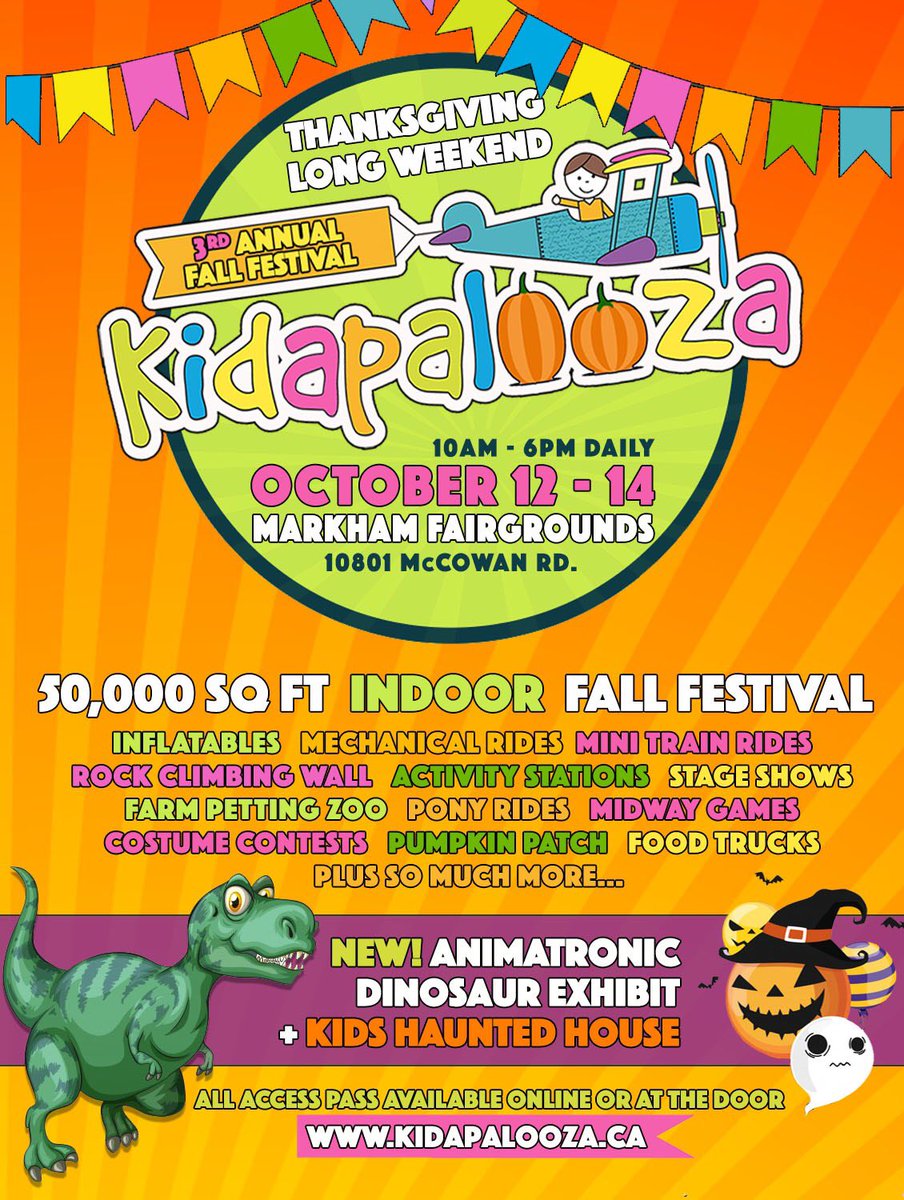 #kidapalooza #kidapaloozafamfest #thanksgiving #markham #toronto #yorkregion #stouffville #DurhamRegion #kidsfestival