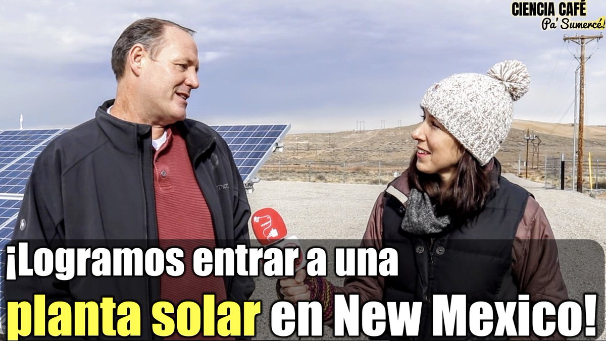 CienciaSumerce's tweet photo. Uno de los sitios con mayor radiación solar en el mundo es New Mexico ☀️. Fuimos para allá y hablamos con Jon Hawkins, quien diseño un sistema que conecta paneles solares y baterías. #SciComm #renovables #solarpower VIDEO: https://t.co/d0Xb3vTDBy https://t.co/2bRwBL7V6X