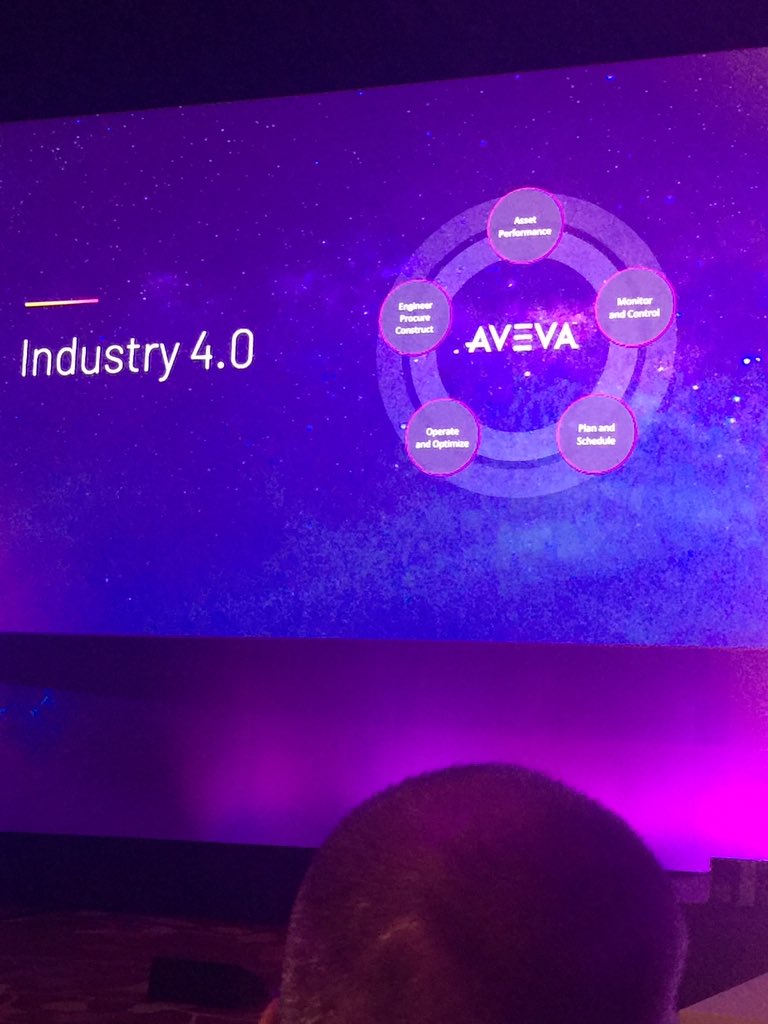 CraigDResnick's tweet photo. @chayman @AVEVAGroup CEO kicks off #AVEVAWorld summit 2019 in #Singapore #assetperformance #engineer #procure #construct #operatesndoptimize #planandschedule #monitorandcontrol #digital #technology #team and #win possibilities beyond what we imagined @arc_advisory https://t.co/aohwso5KmJ