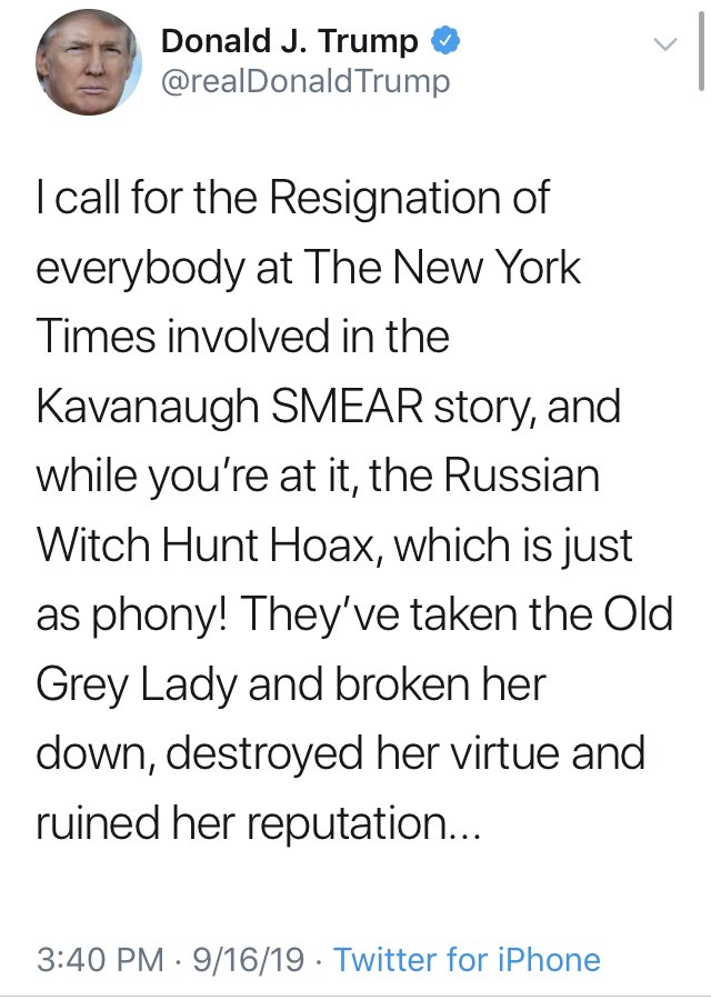 nancylevine's tweet image. I call for the Resignation of illegitimate president Donald Trump, liar Brett Kavanaugh, and their @GOP traitorous enablers in Congress! The Free Press is the bedrock of democracy! #TrumpResign #KavanaughResign