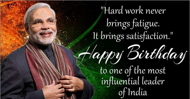Wish you many more happy returns of the day.. Sir.
Narendra Modi ji....