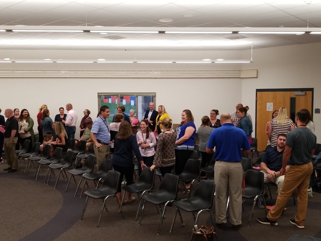 New teachers in Waterloo being welcomed by the Board of Education