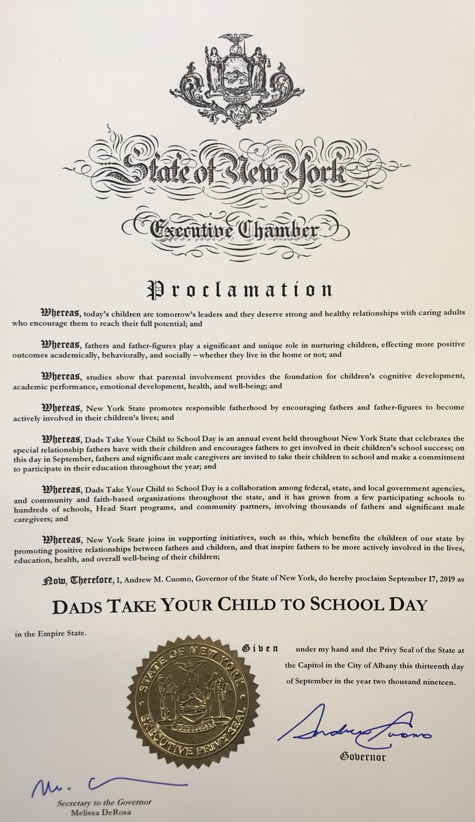 September 17 is Dads Take Your Child To School Day!  dadstakeyourchildtoschoolday.com