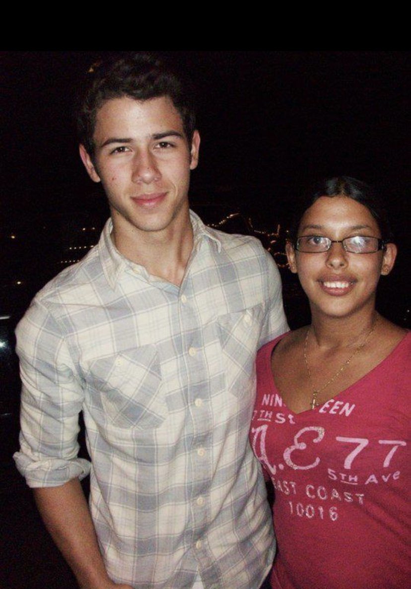 When I told Nick Jonas God Bless You . happy birthday:) 