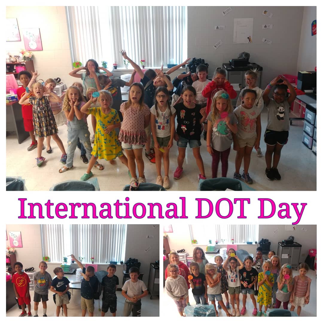ciji_thurman's tweet photo. Celebrating International Dot Day!  #AugmentedReality #PlayDoh #LegoMath #ThurmansScholars https://t.co/AFvZYI9QAM