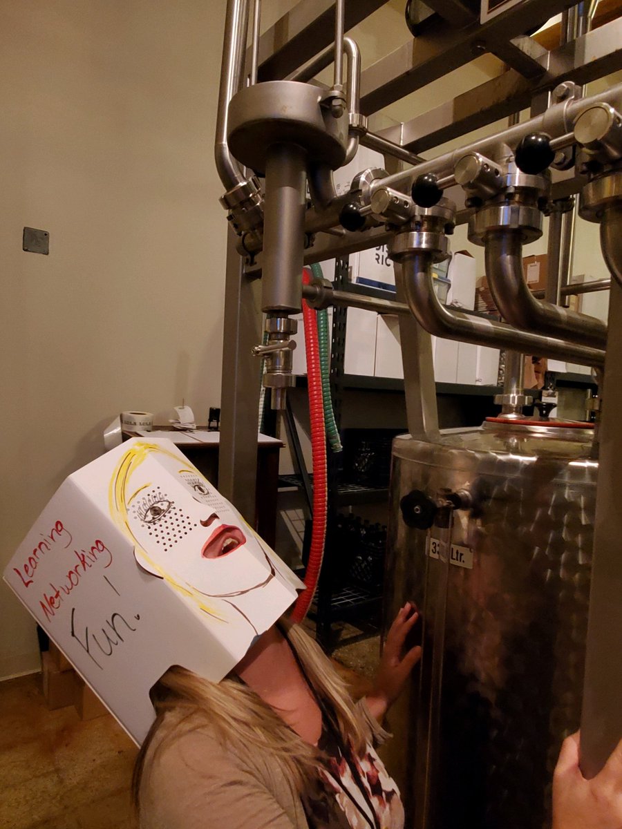 DrAmberL's tweet photo. @Gamicon brought me to Lula distillery and my box head LOVED it!
#BoxHeaded #gamicon2k19 https://t.co/f8JexuUdgE