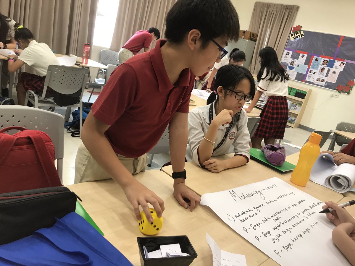My Year 9 BM Foundation learned PPF ( Present, Past and Future Tense ) method through Lucky Toss Game. The students pick a number (question) based on their tossing. Engaging and exciting !! <a href="/secondaryBM/">HISBM</a> #his_learning <a href="/HIS_MFL/">HIS_MFL</a>