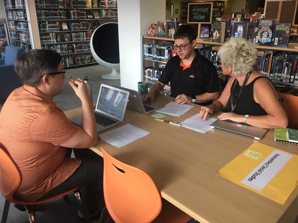 dfbrooker's tweet photo. MS Teachers @AISDhaka1 collaborating on Tuesday morning on core assessment practices and approaches #GrowthMindset #CollectiveTeacherEfficacy @jenniferbq https://t.co/3dylgMpvye