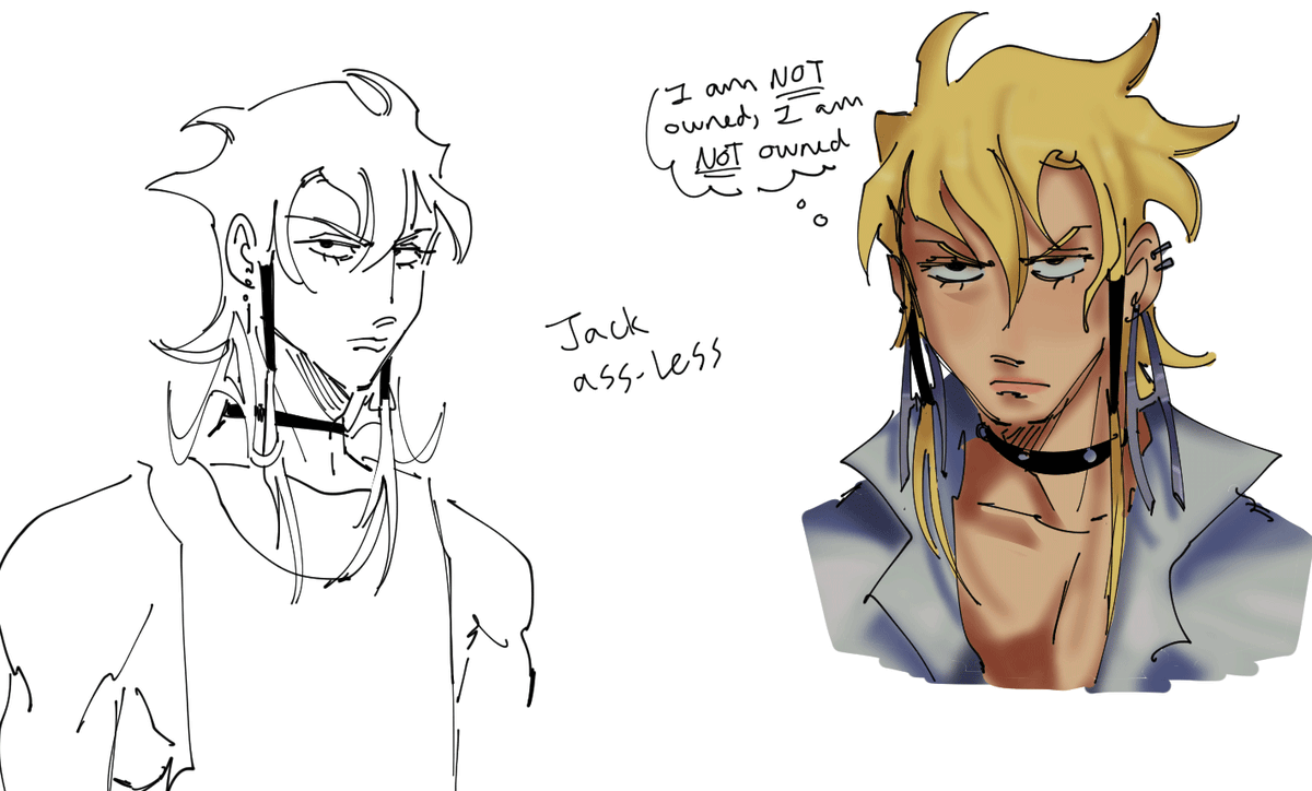 CROW  and  i am still not happy w/ how i draw jack 