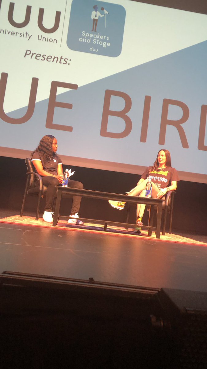 KyraLambert_15's tweet photo. Had a great time moderating  a conversation with the 🐐 tonight🙌🏾Thank you so much @S10Bird for speaking with me and coming all the way out here to share your thoughts, ideas, and stories! 

Also HUGE s/o to @dukeunion for planning such an incredible event 🙌🏾💙 https://t.co/8FzQgisIIA
