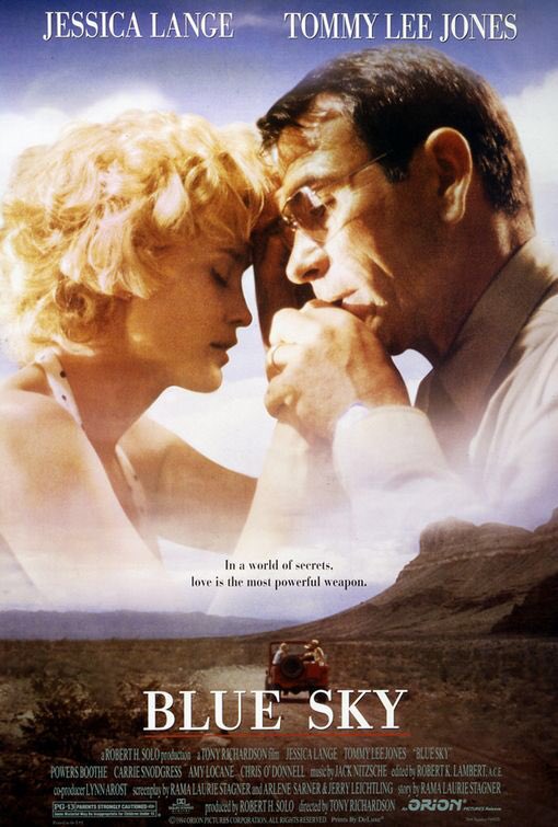 FilmNewsNos's tweet photo. 🎬MOVIE HISTORY: 25 years ago today, September 16, 1994, the movie ‘Blue Sky’ opened in theaters!
#TommyLeeJones #JessicaLange #PowersBoothe #CarrieSnodgress @ammylocane #AnnaKlemp #ChrisODonnell #MitchRyan #DaleDye #TimothyScott #AnnieRoss #GaryBullock #MattBattaglia https://t.co/tXN9MlTPSm