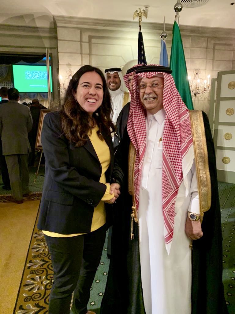UAEMissionToUN's tweet photo. #TeamUAE celebrates #SaudiNationalDay
A fantastic evening pre-#UNGA as we join Amb @amouallimi & our dear colleagues from the @ksamissionun to mark this joyous occasion. Wishing the people of #KSA success, prosperity & happiness always.
#UAEKSATogether 🇦🇪🇸🇦🇦🇪🇸🇦🇦🇪🇸🇦 https://t.co/7qVq389oHJ
