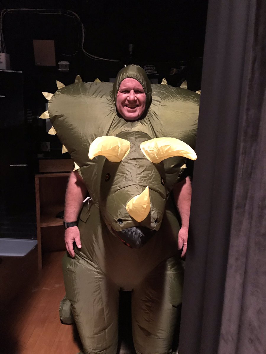 PrincipalCHES's tweet photo. The big reveal! One School One Book assembly today at CHES! Complete with the HS drum line and the superintendent dressed as a dancing dinosaur! #CHES #CHES20192020 #SPARKALIGHT https://t.co/5WsGRr3RVx