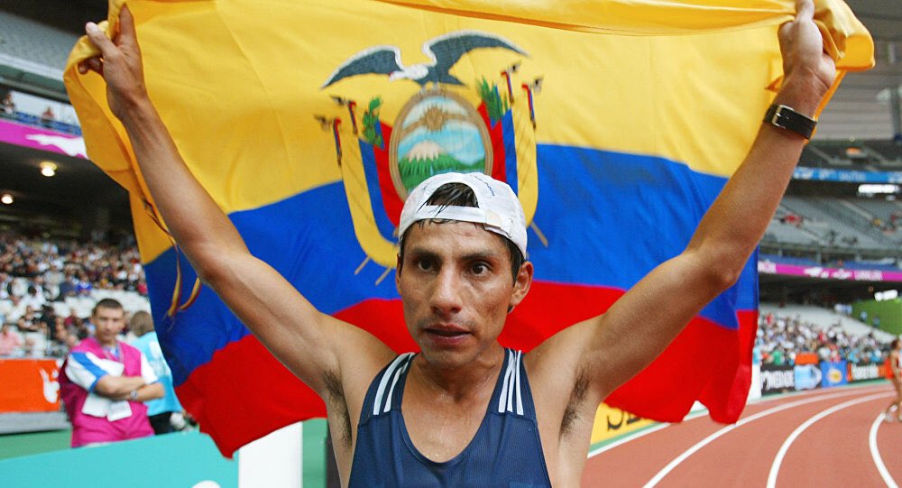 Jefferson Pérez  - a retired Ecuadorian race walker. He has won the only two medals his country has ever achieved in the Olympic Games. He won the gold medal at the 1996 Olympics, becoming the youngest-ever gold medal winner in the 20 km walk event. (He knew how to WALK)