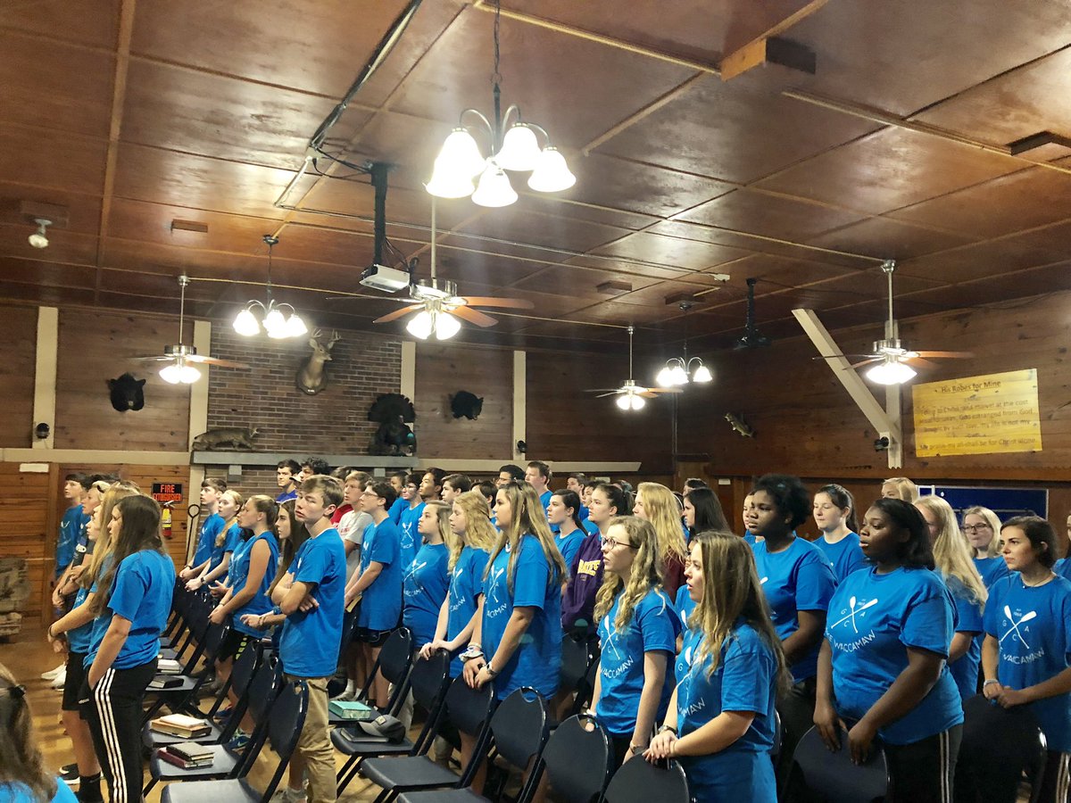 theknightsofGCA's tweet photo. Day 1 of our spiritual retreat @AnchorageCamp is in the books! Pray that the Lord works in hearts! We’re having a blast! https://t.co/hfbXLUQcUu