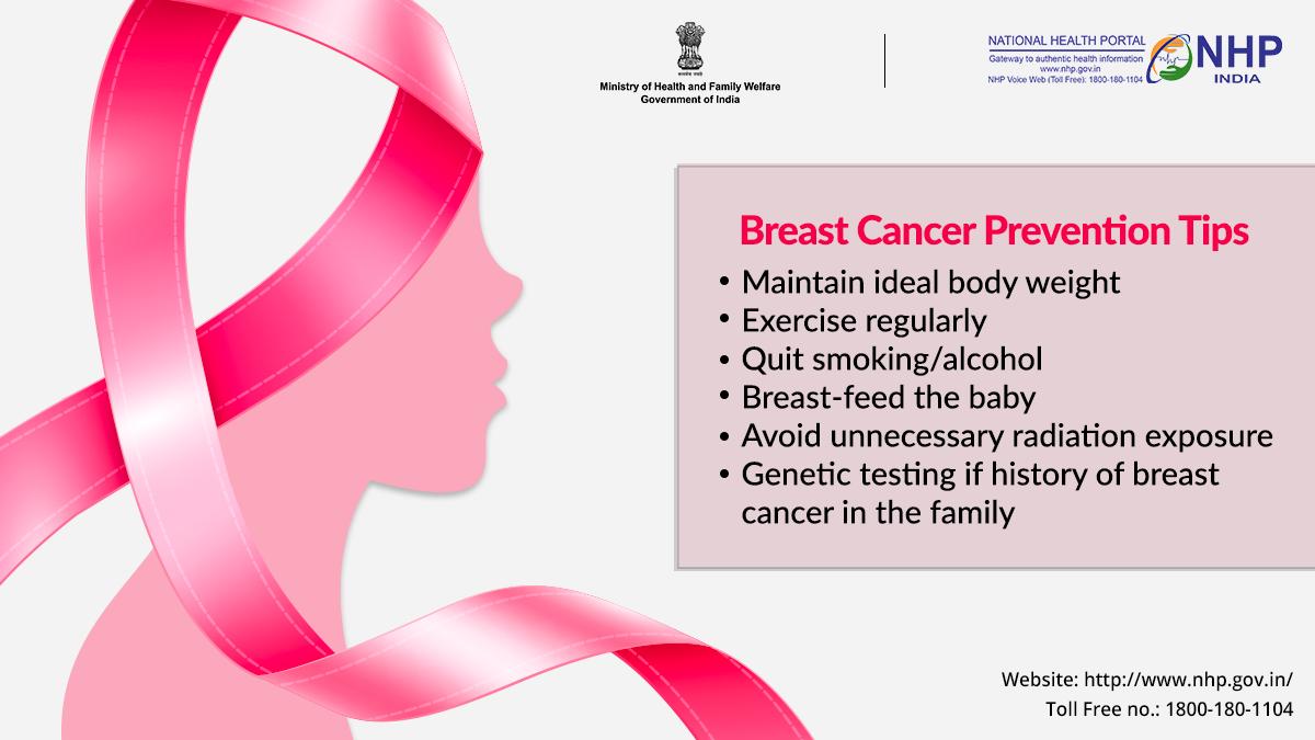 National Health Portal on Twitter: &quot;In India, Breast Cancer accounts for  25% to 31% of all cancers in women. It can occur at any age but it is most  common in women