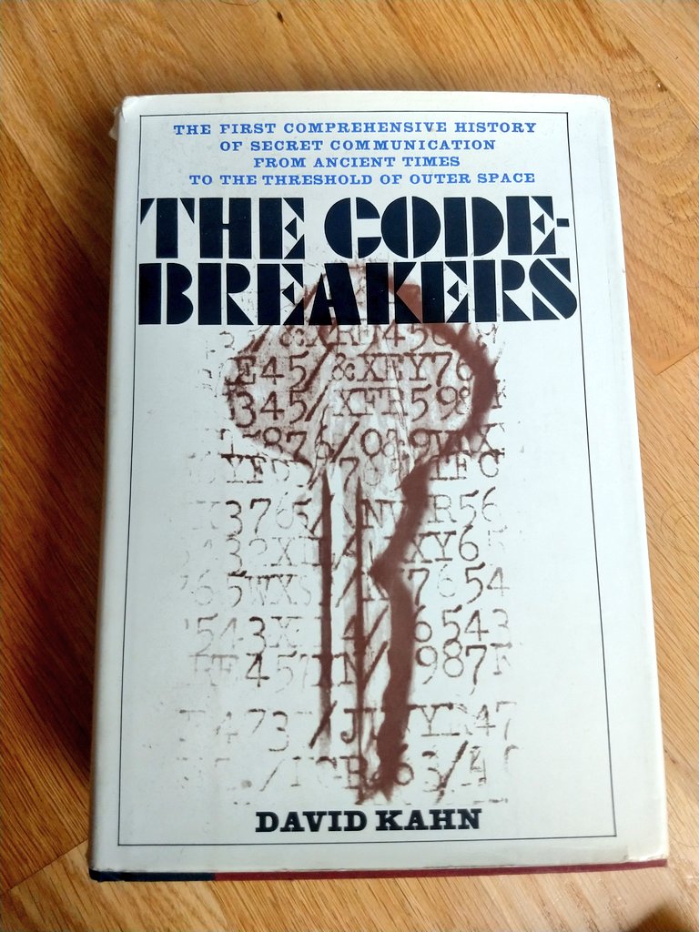 82. An extraordinary survey of cryptology & cryptanalysis history, pub'd in 1967. Still unsurpassed for the sheer research muscle flexed to document from the hieroglyphics to the NSA. It makes no mention of Diffie Hellman, RSA, public key etc -- but is still inspiringly fabulous.