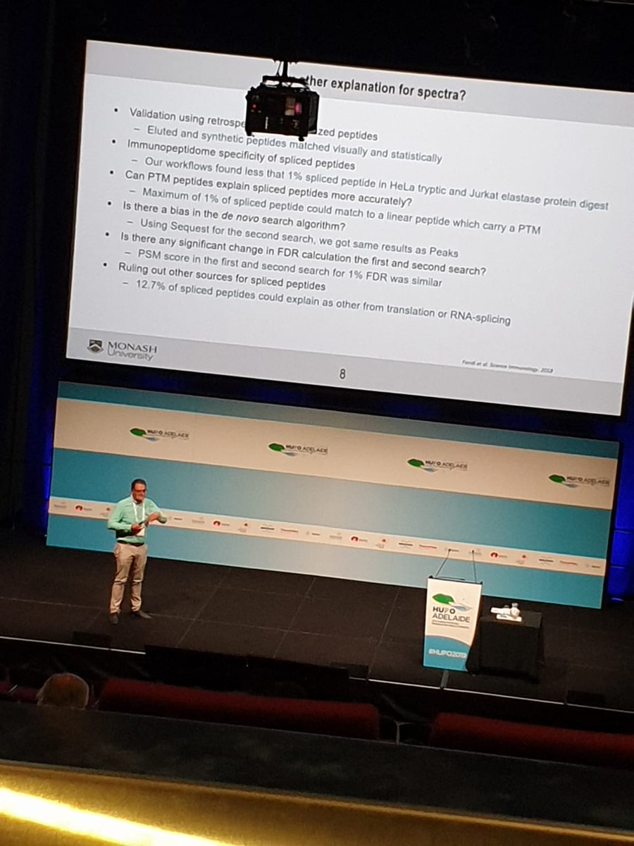 Purcell Lab (@purcelllab) on Twitter photo And <a href="/PFaridi/">Pouya Faridi</a> talk concludes the first session of day 2. His talk was about immunogenic spliced epitopes in melanoma. We hope you enjoyed that session.
#splicedpeptides
#HUPO2019
#Immunopeptidomics
#melanoma And <a href="/PFaridi/">Pouya Faridi</a> talk concludes the first session of day 2. His talk was about immunogenic spliced epitopes in melanoma. We hope you enjoyed that session.
#splicedpeptides
#HUPO2019
#Immunopeptidomics
#melanoma