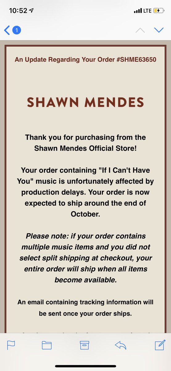 Shawnitoismybae's tweet photo. I’m never getting anything from shawn Mendes official store ever again! https://t.co/zlU5yq1zKp