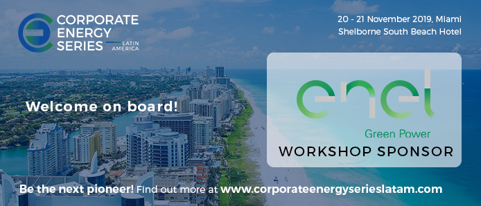 CESeries's tweet photo. #CESLATAM is proud to announce @enelgreenpower as a workshop sponsor!
If you would like to know more about our sponsorship packages find out more here >> https://t.co/llIzgjK6lM

#RenewableEnergy #Climatechange #CESeries #CleanEnergy https://t.co/DIehFH2xcn