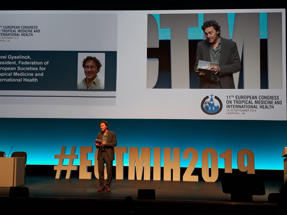 Karel Gyselinck, Health Expert @Enabel_Belgium and president of #FESTMIH, giving his dynamic introduction speech at the #ECTMIH2019 opening ceremony last night! 
Come and say hello to him and all our team of Health Experts at booth n°10 of the #ECTMIH2019 until Friday 20/09!