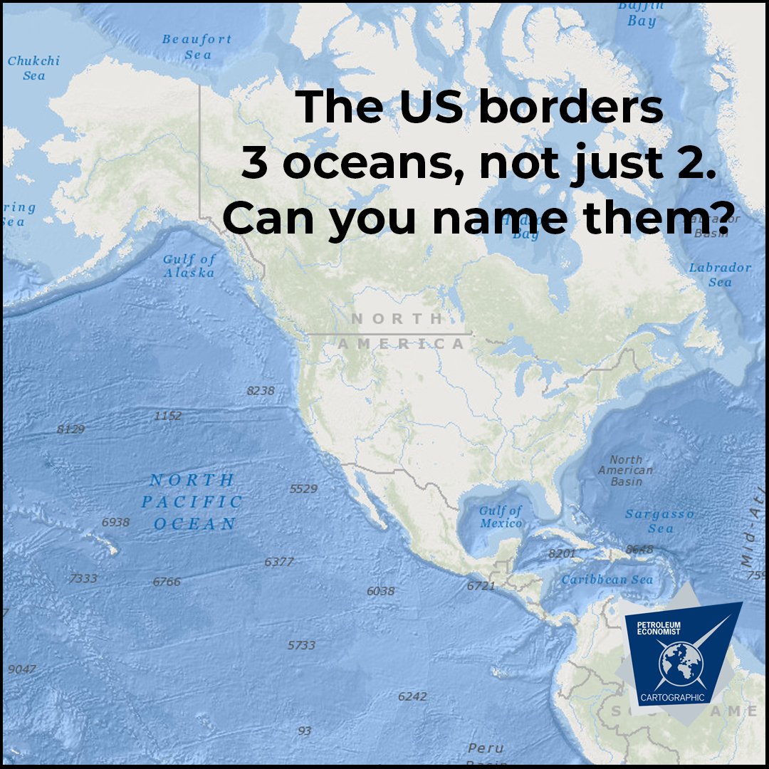 PEMaps1's tweet photo. PE Maps - Fact of the Day - 17 September 2019
#Trivia #cartography #energy #oceanmaps #Gastech2019 https://t.co/2sR7sd0zbX