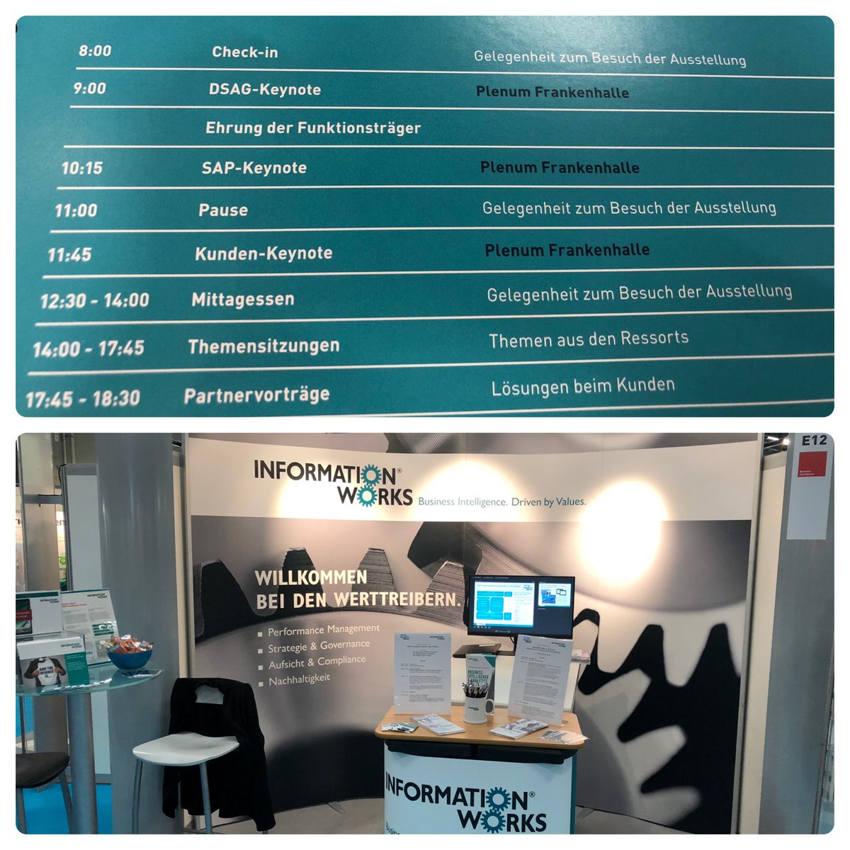 IWreports's tweet photo. Erste Pause auf dem #DSAGJK19 und die Gelegenheit zum Besuch der Ausstellung. Wir freuen uns auf Sie Besuch am Stand E12 #BusinessIntelligence #smartanalytics https://t.co/RyDCFQUXLm