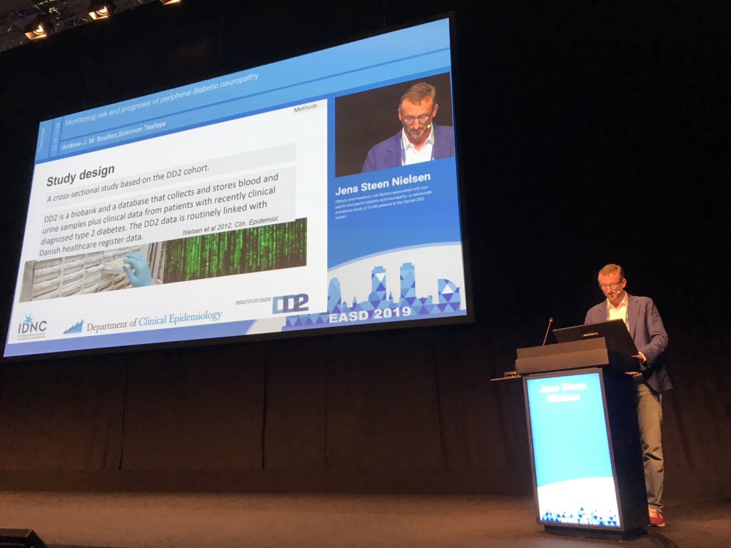 Reimar Thomsen (@dr_rwt) on Twitter photo First #EASD2019 session, first talk, big room...! 🤠
<a href="/jsnielsenDK/">Jens Steen Nielsen</a> from our nationwide Danish DD2 team presents on Neuropathy risk factors🏆 #PowerOfDanishData <a href="/DCEAarhus/">Department of Clinical Epidemiology, Aarhus</a> <a href="/DianaCh88105662/">Diana Christensen</a> <a href="/SDCOdense/">Steno Diabetes Center Odense</a> <a href="/DiabetesDK/">Diabetesforeningen</a> @StenoDK First #EASD2019 session, first talk, big room...! 🤠
<a href="/jsnielsenDK/">Jens Steen Nielsen</a> from our nationwide Danish DD2 team presents on Neuropathy risk factors🏆 #PowerOfDanishData <a href="/DCEAarhus/">Department of Clinical Epidemiology, Aarhus</a> <a href="/DianaCh88105662/">Diana Christensen</a> <a href="/SDCOdense/">Steno Diabetes Center Odense</a> <a href="/DiabetesDK/">Diabetesforeningen</a> @StenoDK