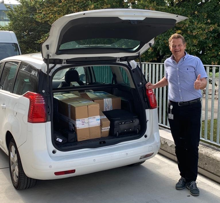 BeyondGravity_S's tweet photo. We are ready! Our car is loaded and we are glad about the #ESMATS2019 in #Munich. We are already looking forward to the exchange with other experts on space mechanisms. Meet us at our booth. #RUAGSpace is one of the major space mechanism suppliers worldwide. https://t.co/cDvcAMyF7o
