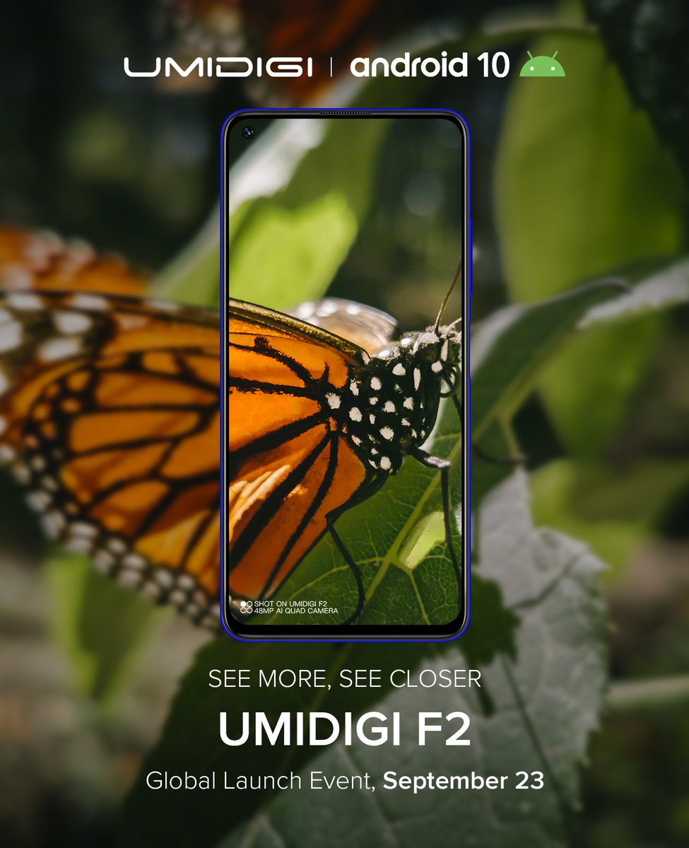 See more, See closer. The #UmidigiF2 is coming soon on September 23!