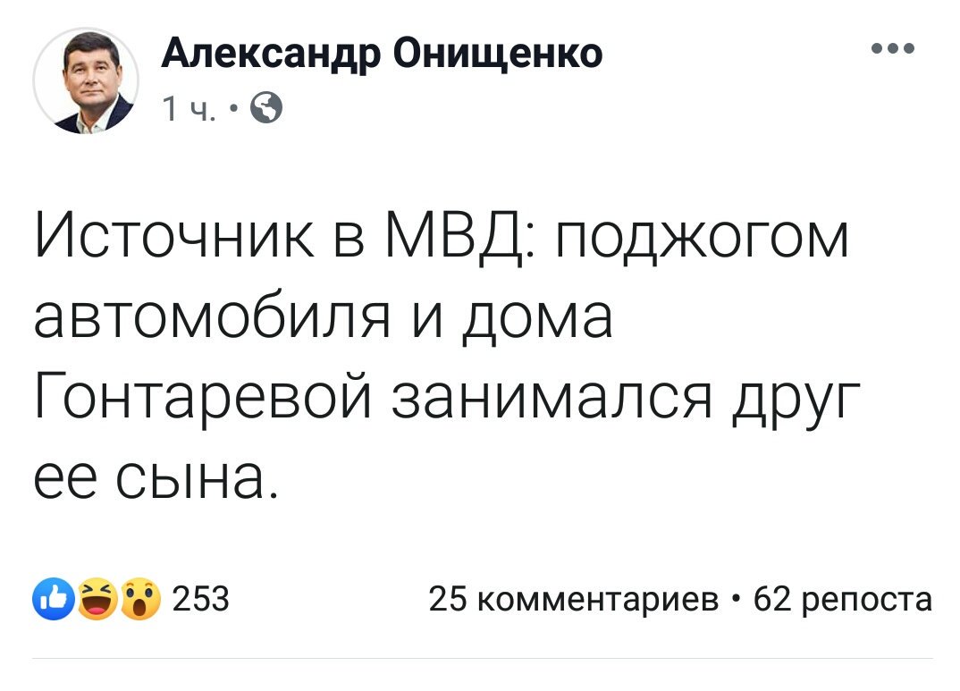 Причина пожежі в будинку Гонтаревої - навмисний підпал, - поліція - Цензор.НЕТ 9901