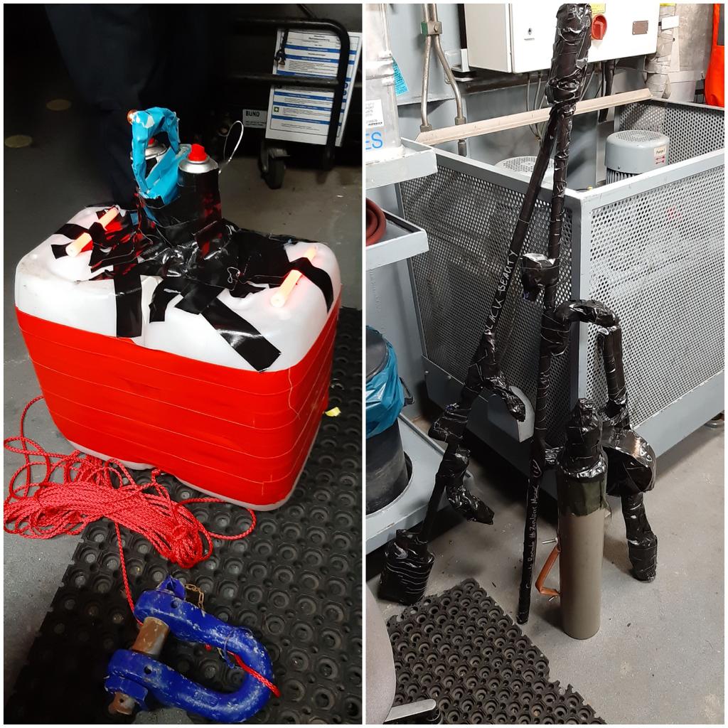 SeapowerSeries's tweet photo. Beside being a real workhorse for @deutschemarine, the #class404 proves it's flexibility. Deployed as SITFOR @#NoCo19, the crew of FGS #MOSEL got creative in building fake #IED/s and #RPG/s to launch an #hybrid attack on reg.#NoCo19 forces using embarked #RHIB/s #stayflexible https://t.co/pFbhS9CjBN