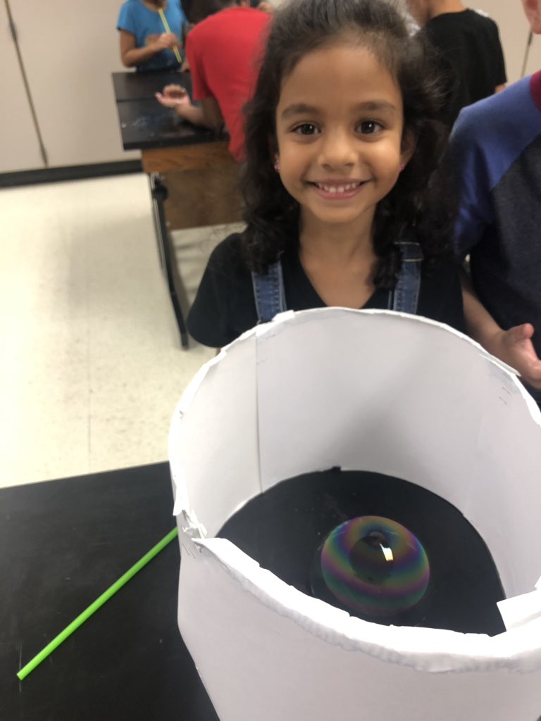 dmcintyre7911's tweet photo. Blown away by these bubble experts! We conducted bubble measurements, investigated bubble colors, and explored bubble technology! @NPERockets https://t.co/iBAM1TjqK6