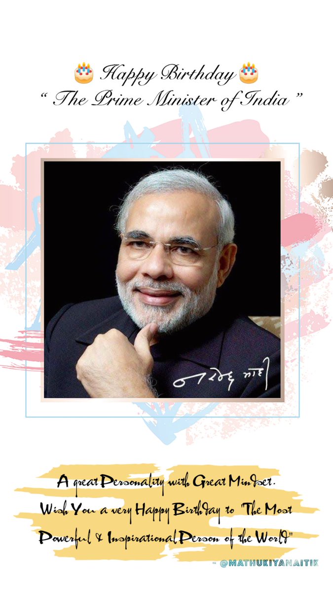 naitikmathukiya's tweet photo. #happybirthdaynarendramodi 
हम आपके लिए क्या करे वह ज़्यादा मायने रखता है।
बाकी आप तो हमारे लिए दिन - रात मेहनत कर ही रहे है।
भारत का इतिहास साक्षी है🤟।
जन्मदिन की हार्दिक शुभकामनाएं। @narendramodi @PMOIndia https://t.co/0PHd7u2aAd