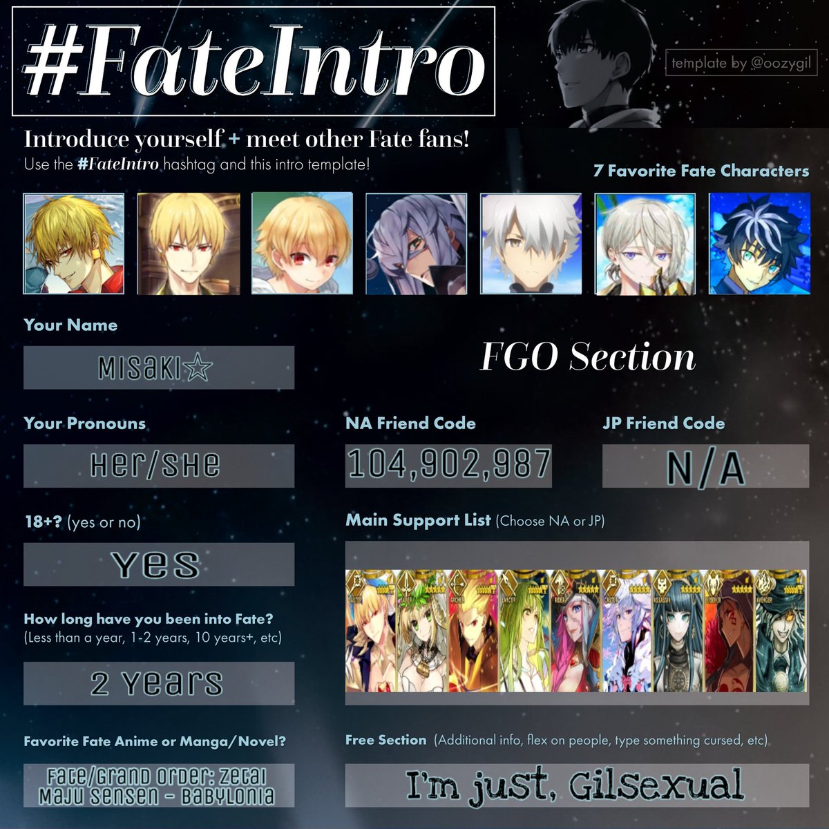 misacchi04's tweet photo. I'm so late for the party XD. Heck even the 7 Slots for favorite servants cannot handle my love to a lot of servants/chara.

Special Mentions
Edmond (Big Bro)
Merlin
Amakusa
Proto Arthur
Proto Gil
Romani Archaman 
Galahad Alter
Ozymandias 
Arash
Salieri
Mozart
A LOT..

#FateIntro https://t.co/gqIL2QI208