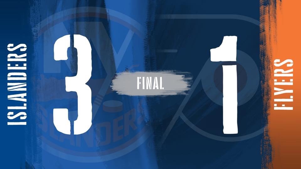 NYIUKSupporters's tweet photo. 🔶🔷 Islanders WIN 🔷🔶
YES YES YES YES YES YES 
🙌🏼🙌🏼🙌🏼🙌🏼🙌🏼🙌🏼
                 Isles 3 🆚 1 Flyers
Goals 🏒 🚨 
Thomas Hickey (1)
Luca Sbisa (1)
Assists 🍎 
Grant Hutton
Travis St. Denis
#LGI #newyorkislanders #NHL #isles #driveforfive #philadelphiaflyers https://t.co/CjNfSndqfH
