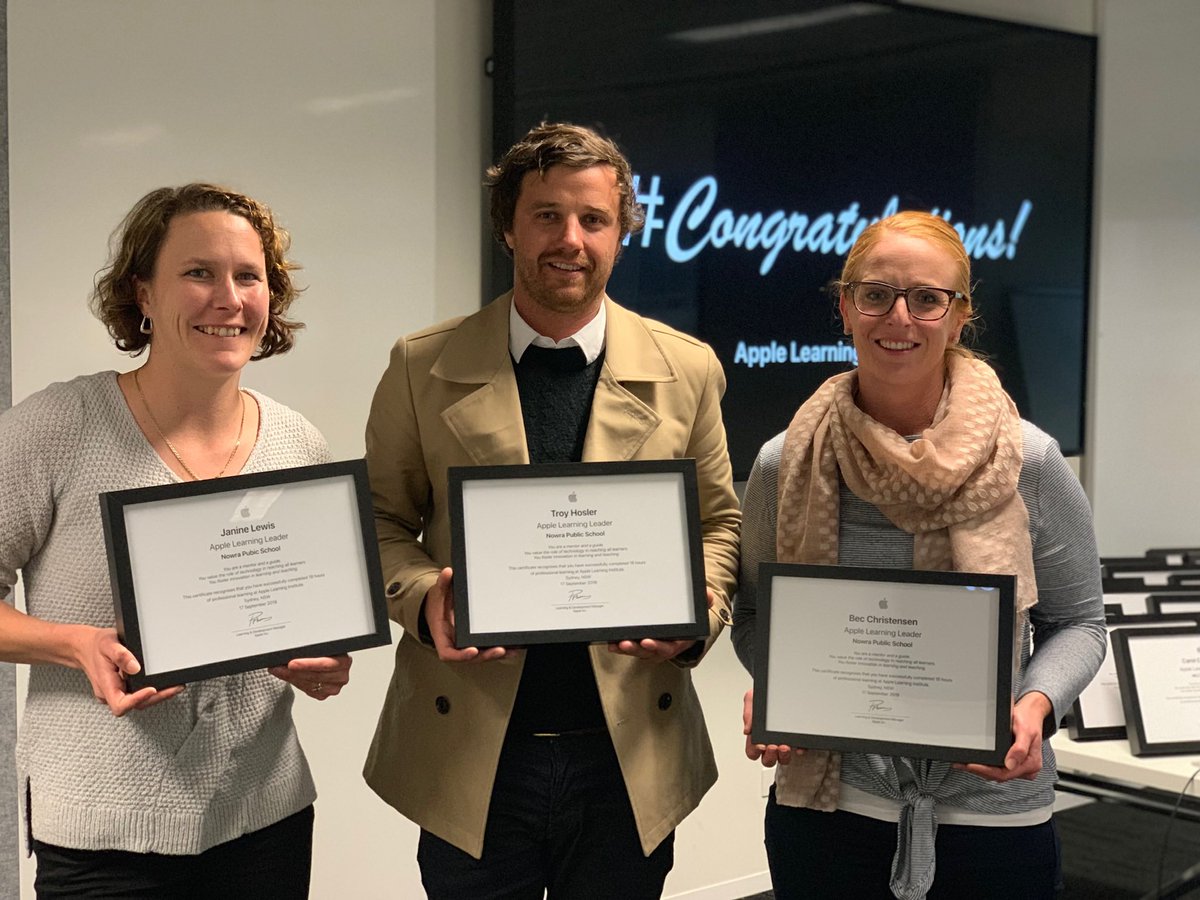 Day 3 at the #AppleLearningInstitute.    We’ve had an incredible time together and are looking forward to continuing our iPad journey back at school. Thanks <a href="/janinelewis87/">Janine Lewis</a> <a href="/HoslerTroy/">Troy Hosler</a> <a href="/glenstorey/">Glen Storey</a> <a href="/LunaEric1/">Eric Luna</a> for an inspiring 3 days. <a href="/bradtate3/">Brad Tate</a> <a href="/NRHumphreys/">Nicole Humphreys</a> <a href="/NowraPSOfficial/">Nowra Public School Official</a>