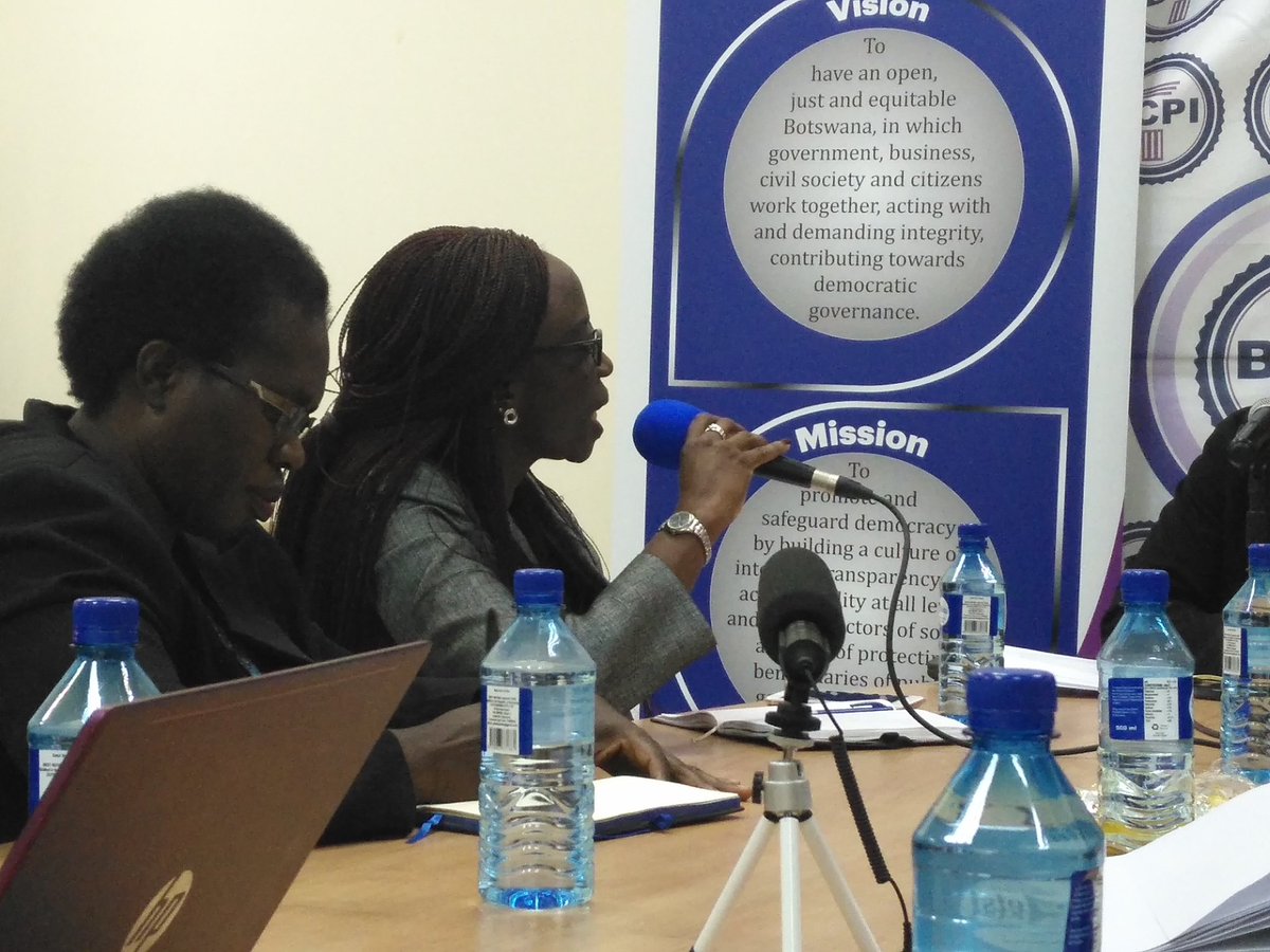 BW_Integrity's tweet photo. #IntegrityWeek2019 " We need to cultivate a culture of #Integrity in our society.." Mrs Simbule(BCPI Trustee) https://t.co/NDADzDwCXQ